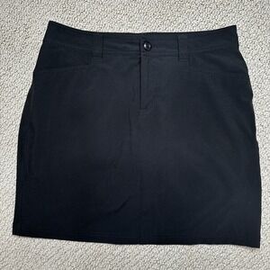 Eddie Bauer Adventurer 2.0‎ Skort Women's Size 6  Black Stretch Golf Outdoor